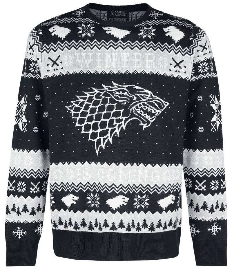 Game Of Thrones Winter Is Coming Weihnachtspullover grau in XXL von Game Of Thrones
