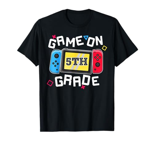 Back-to-School-Spiel für Videospieler in der 5. Klasse für Kinder, Jungen und Jugendliche T-Shirt Back-to-School-Spiel für Videospieler in der 5. Klasse für Kinder, Jungen und Jugendliche T-Shirt von Game On 5th Grade Video Game Boys Back To School