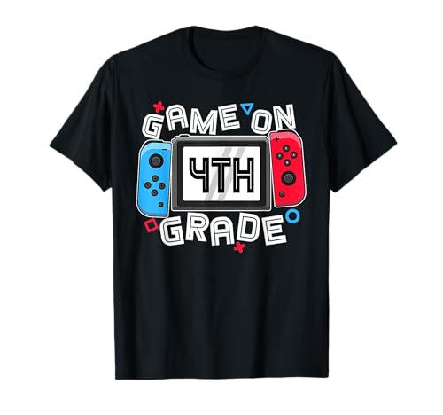 Gamer Back to School Lustiges Spiel für Kinder und Jungen der 4. Klasse T-Shirt Gamer Back to School Lustiges Spiel für Kinder und Jungen der 4. Klasse T-Shirt von Game On Grade First Day Back To School t -shir t