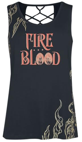 Game of Thrones Fire and Blood Frauen Top schwarz XXL von Game of Thrones