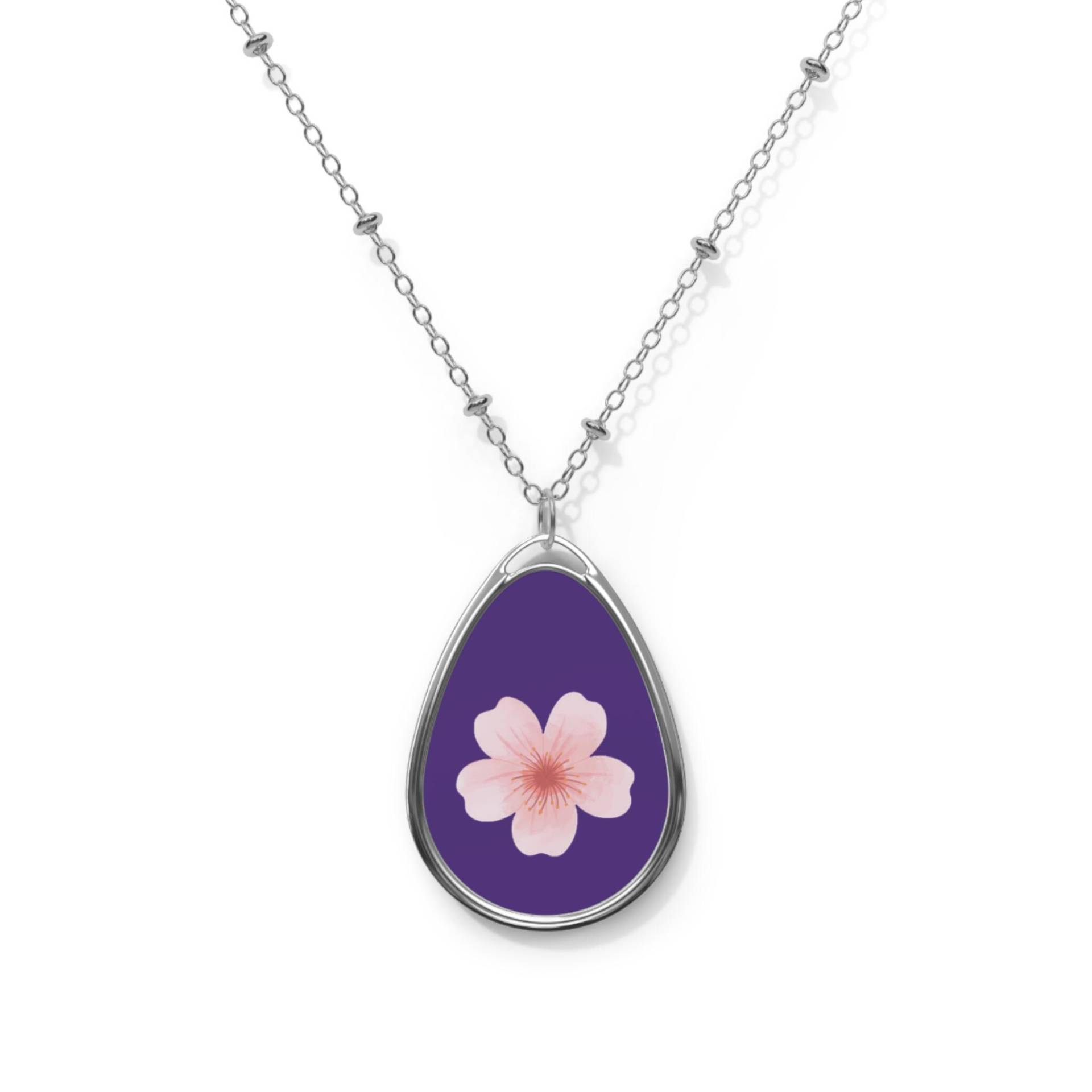 Elegant Floral Oval Necklace - Personalized Jewelry, Gift For Her, Bohemian Style, Mother's Day, Layering Necklace, Girlfriend, Woman Power Elegant Floral Oval Necklace - Personalized Jewelry, Gift For Her, Bohemian Style, Mother's Day, Layering Necklace, Girlfriend, Woman Power von GameOverGoodies