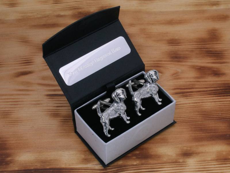 Beagle Hund Manschettenknöpfe Zinn Uk Handmade Vatertag Geschenk 025 Cu von GamekeepersGifts