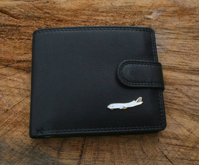 Boing 747 Geldbörse Aus Flugzeug Leder Braun Oder Schwarz Vatertag Geschenk 036 Wch von GamekeepersGifts
