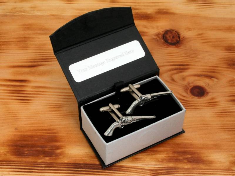 Colt Army Pistole Manschettenknöpfe Zinn Uk Handgemacht Vatertagsgeschenk 281 Cu von GamekeepersGifts