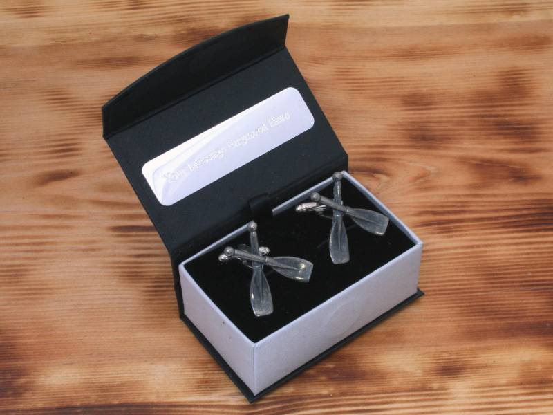 Crossed Oars Manschettenknöpfe Zinn Uk Handmade Ruder Vatertagsgeschenk 91 Cu von GamekeepersGifts