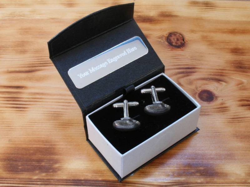 Curling Stone Manschettenknöpfe Zinn Uk Handmade Winter Sport Vatertag Geschenk 95 Cu von GamekeepersGifts