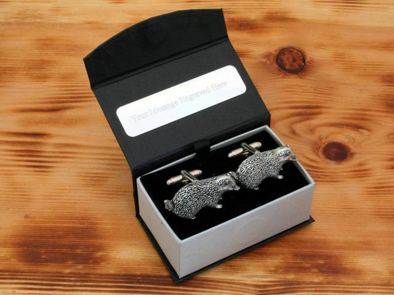 Dachs Manschettenknöpfe Zinn Uk Handmade Countryside Vatertagsgeschenk Cu von GamekeepersGifts