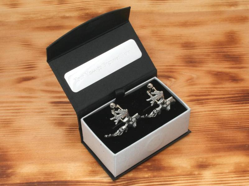Damhirsch Manschettenknöpfe Zinn Uk Handmade Jagd Vatertagsgeschenk Cu von GamekeepersGifts