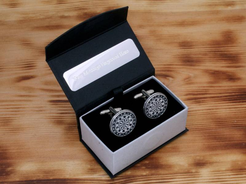 Dartscheibe Manschettenknöpfe Zinn Uk Handmade Darts Vatertagsgeschenk 98 Cu von GamekeepersGifts