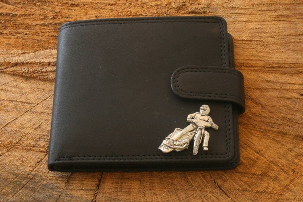 Flat Track Ledergeldbörse Braun Oder Schwarz Leder Speedway Vatertag Geschenk 340 Wch von GamekeepersGifts