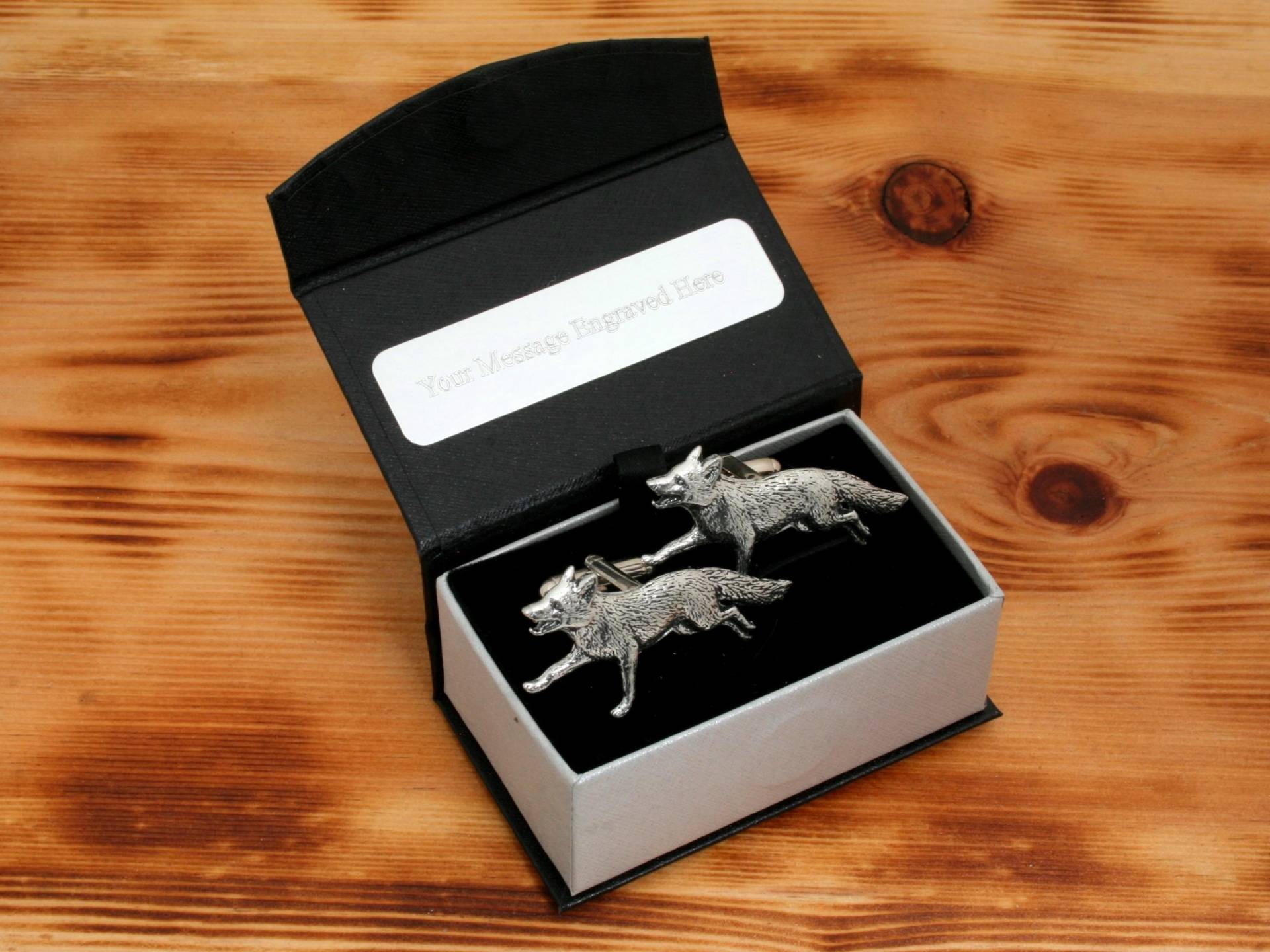 Fox Laufende Manschettenknöpfe Zinn Uk Handmade Land-Jagd Vatertagsgeschenk 142 Cu von GamekeepersGifts