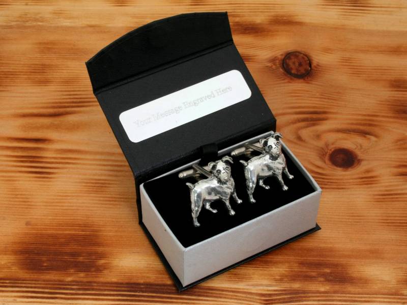Jack Russel Terrier Manschettenknöpfe Zinn Uk Handmade Vatertagsgeschenk 199 Cu von GamekeepersGifts
