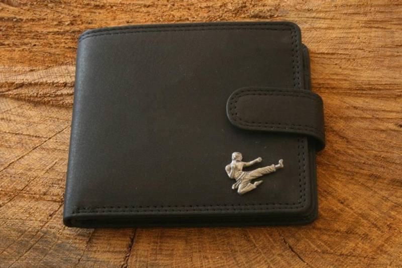 Karate Leder Geldbörse Braun Oder Schwarz Kampfsport Vatertag Geschenk 200 Wech von GamekeepersGifts