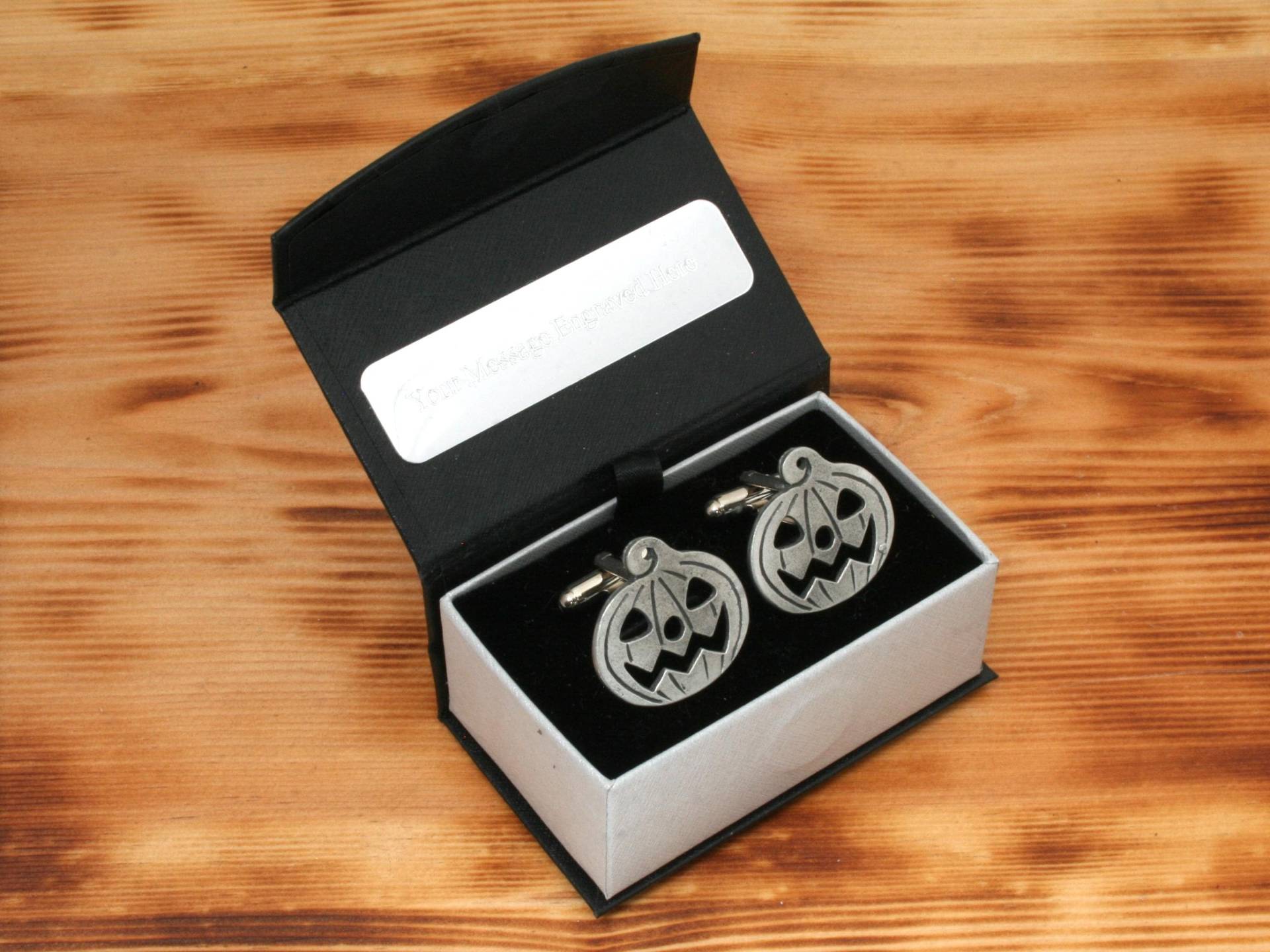 Kürbis Manschettenknöpfe Zinn Uk Handgemachte Halloween Party Weihnachtsgeschenk von GamekeepersGifts