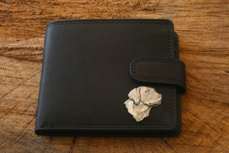 Labrador Head Leder Geldbörse Braun Oder Schwarz Gundog Vatertag Geschenk 208 Wch von GamekeepersGifts