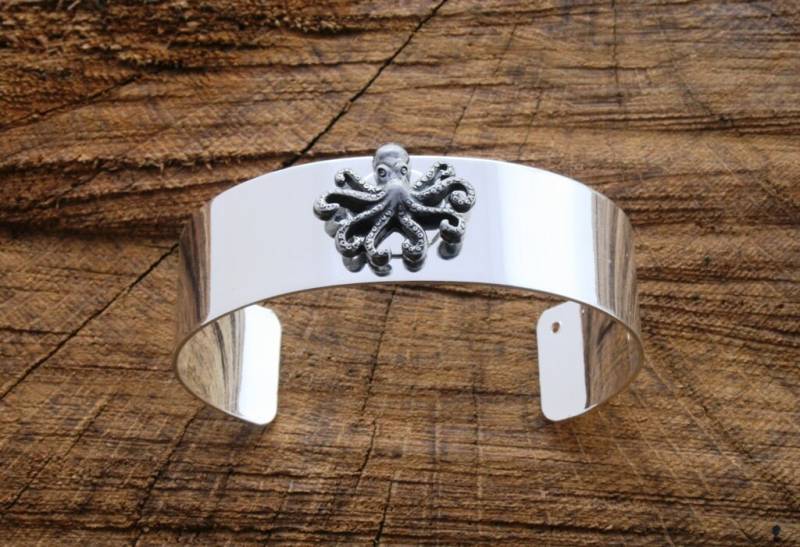 Oktopus Armband Armreif Damen Sea Life Vatertag Geschenk 249 von GamekeepersGifts