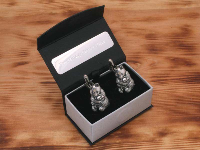 Panda Bär Manschettenknöpfe Zinn Uk Handgemacht Asiatisch Natur Vatertag Geschenk 259 Cu von GamekeepersGifts
