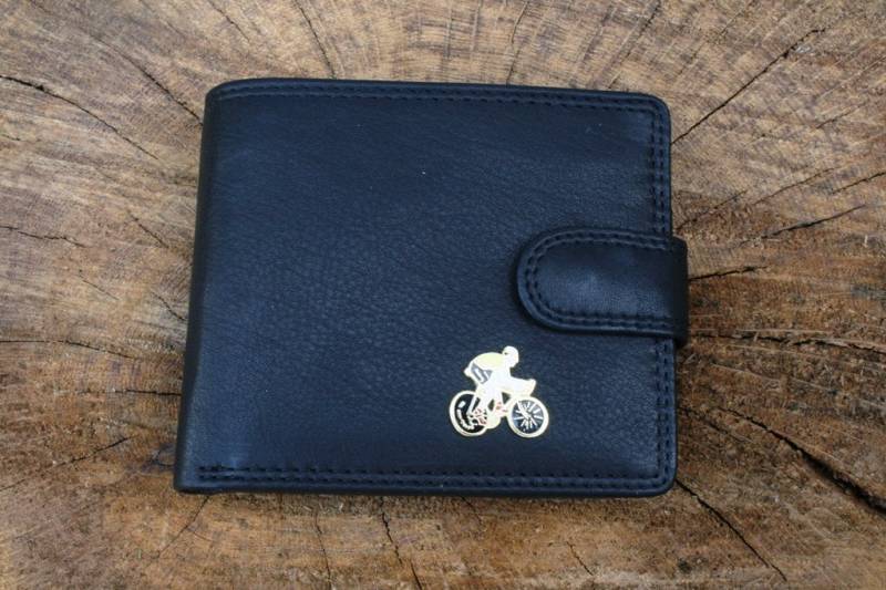 Radfahrer Emaille Leder Geldbörse Braun Oder Schwarz Radsport Vatertag Geschenk 96 Wch von GamekeepersGifts