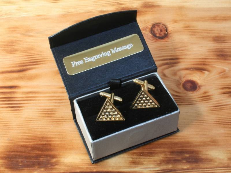 Snooker Vergoldete Manschettenknöpfe Uk Handmade Pool Player Vatertagsgeschenk Custom Box von GamekeepersGifts