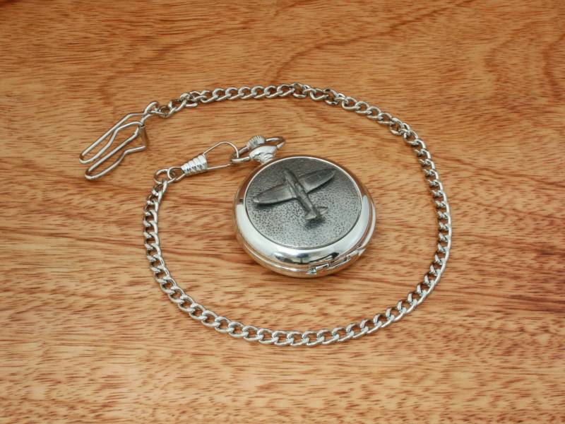 Spitfire Design Taschenquarzuhr Zinnfrei Mit Gravur Vatertagsgeschenk Boxed Air Force 342 Pw von GamekeepersGifts