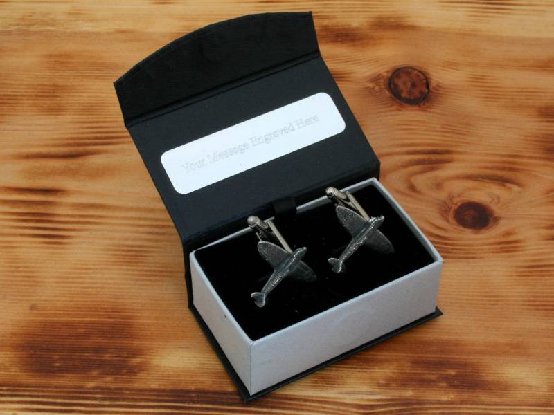 Spitfire Manschettenknöpfe Zinn Uk Handgemacht Raf Flugzeug Pilot Vatertagsgeschenk 342 Cu von GamekeepersGifts