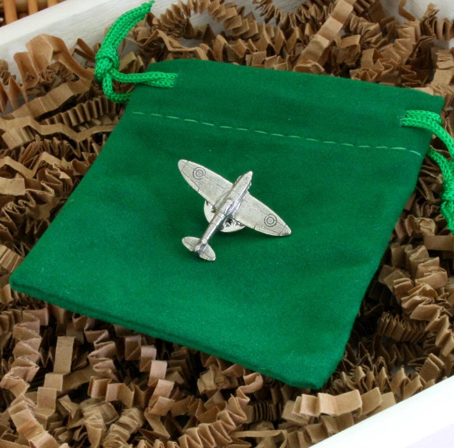 Spitfire Pewter Pin Badge - Raf Pilot Geschenk, Luftfahrt Brosche, Ww2 Erinnerungsstücke 342 von GamekeepersGifts