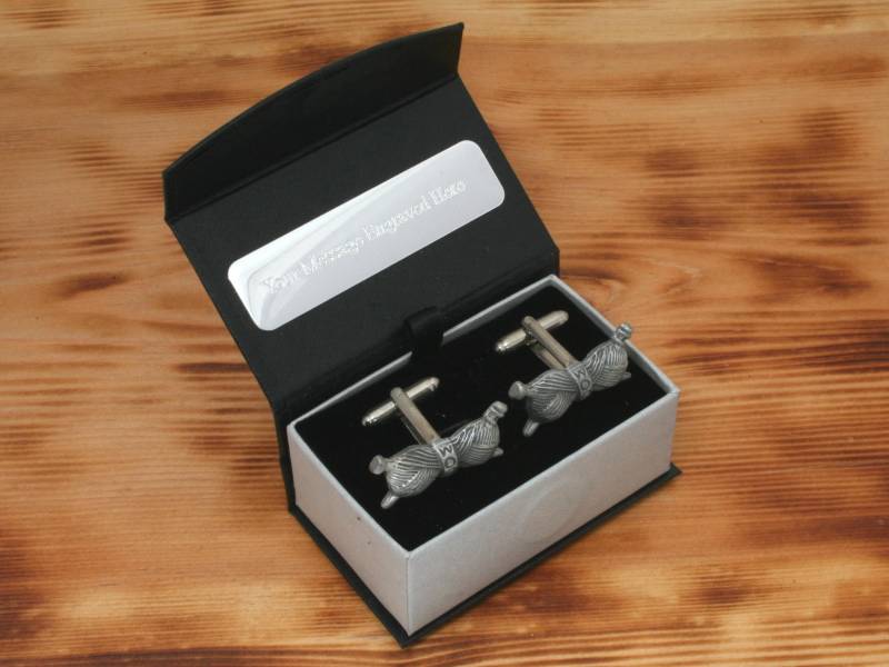 stricknadeln Manschettenknöpfe Zinn Uk Handmade Vatertag Geschenk 205 Cu von GamekeepersGifts