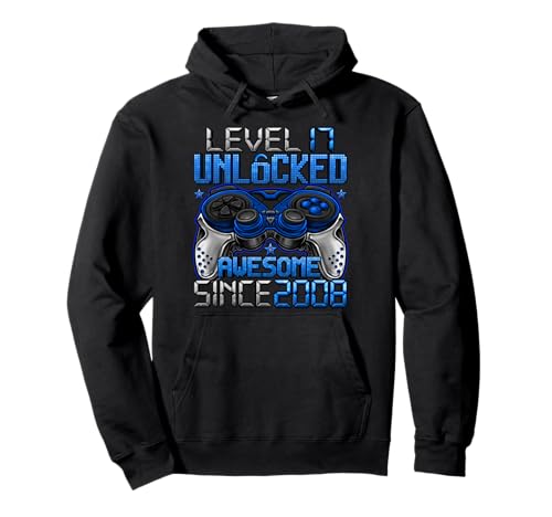 Level 17 — 17 Jahre alte Geschenke für Jungen zum 17. Geburtstag freigeschaltet Pullover Hoodie Level 17 — 17 Jahre alte Geschenke für Jungen zum 17. Geburtstag freigeschaltet Pullover Hoodie von Gamer Birthday Gifts For Boys 2025 HH