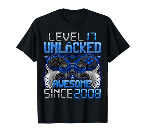 Level 17 | Freigeschaltet | Geschenke für Jungen zum 17. Geburtstag | Junge T-Shirt Level 17 | Freigeschaltet | Geschenke für Jungen zum 17. Geburtstag | Junge T-Shirt von Gamer Birthday Gifts For Boys 2025 HH