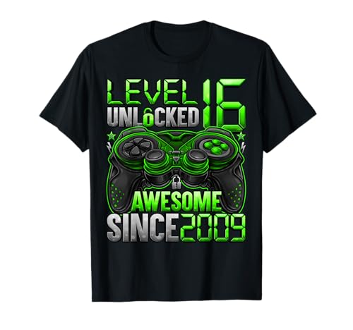Level 16 | Freigeschaltet | Geschenke für Jungen zum 16. Geburtstag | Junge T-Shirt Level 16 | Freigeschaltet | Geschenke für Jungen zum 16. Geburtstag | Junge T-Shirt von Gamer Birthday Gifts For Boys Girls 2025