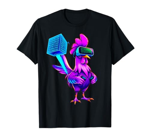 Lustiges Farm-Etikett im Chicken Gamer-Stil für Herren, Damen und Jungen T-Shirt Lustiges Farm-Etikett im Chicken Gamer-Stil für Herren, Damen und Jungen T-Shirt von Gamer Chicken Sunglasses Rooster Tag Humor Farme