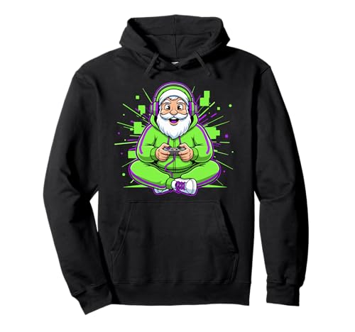 Christmas Man Gaming Humor Gamer Pullover Hoodie Christmas Man Gaming Humor Gamer Pullover Hoodie von Gamer Christmas Gaming Cartoon Video Game