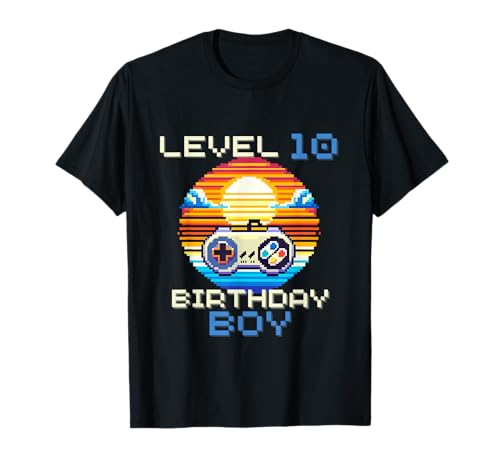Level 10 Birthday Boy Gaming Kids Boys T-Shirt Level 10 Birthday Boy Gaming Kids Boys T-Shirt von Gamer Gaming Unlocked Boys Kid Level Up