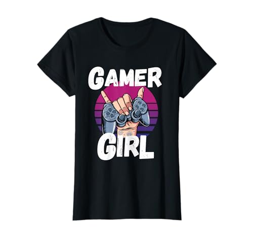 Gamer Girl Outfit Geburtstag Zocker Mädchen Video Spieler T-Shirt Gamer Girl Outfit Geburtstag Zocker Mädchen Video Spieler T-Shirt von Gamer Geburtstag Deko Mädchen Geschenke