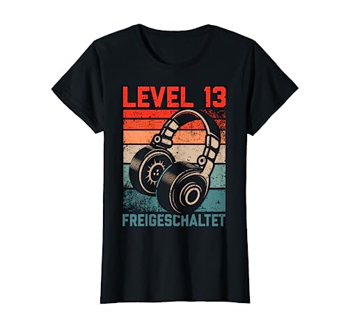 13. Geburtstag Jungen Video Gamer Level 13 Unlocked Jungs T-Shirt von Gamer Geburtstag Zocker Jugend Spieler Teenager