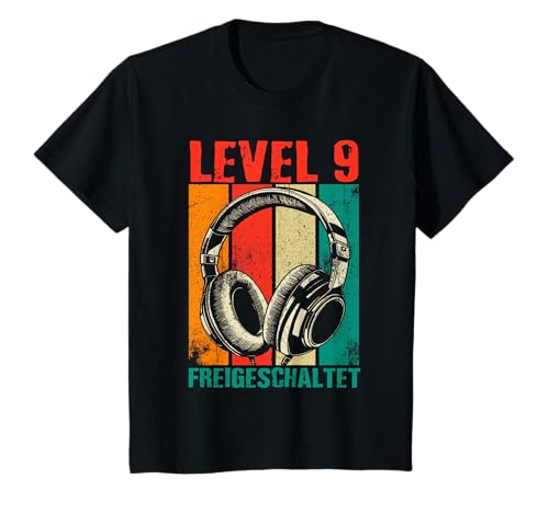 Kinder 9. Geburtstag Jungen Video Gamer Level 9 Unlocked Jungs T-Shirt von Gamer Geburtstag Zocker Kinder Spieler Junge