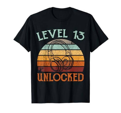 13.Geburtstag Jungen Video Gamer Level 13 Unlocked T-Shirt 13.Geburtstag Jungen Video Gamer Level 13 Unlocked T-Shirt von Gamer Geburtstag Zocker Level Unlocked Gaming