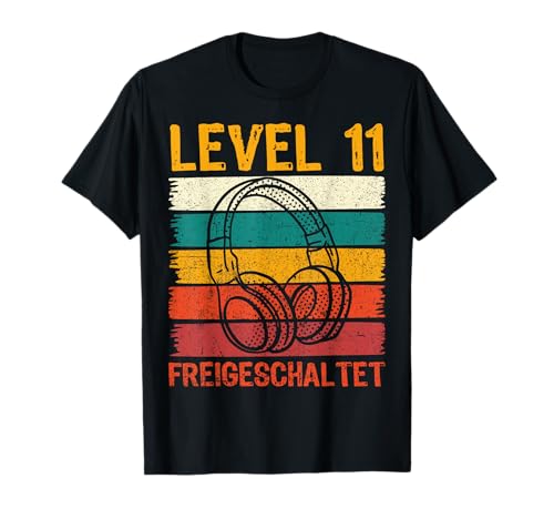 11.Geburtstag Jungen Video Gamer Level 11 freigeschaltet T-Shirt 11.Geburtstag Jungen Video Gamer Level 11 freigeschaltet T-Shirt von Gamer Geburtstag Zocker Level Unlocked