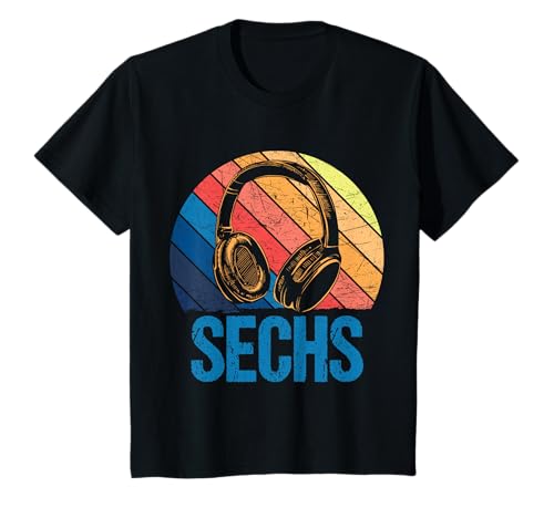 6. Geburtstag Jungen Retro Video Gamer Level 6 Jungs T-Shirt von Gamer Geburtstag Zocker Männer Spieler Jungen