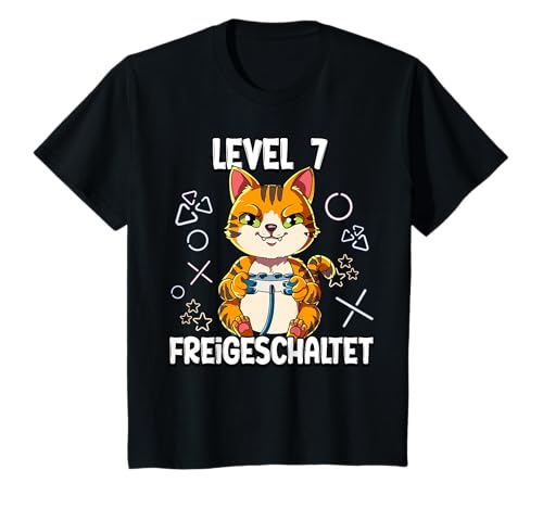 Kinder Level 7 Freigeschaltet 7 Jahre 7. Geburtstag Gaming T-Shirt Kinder Level 7 Freigeschaltet 7 Jahre 7. Geburtstag Gaming T-Shirt von Gamer Geburtstagsgeschenk