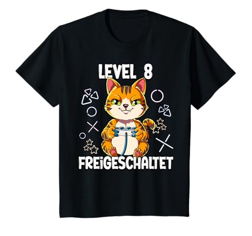 Kinder Level 8 Freigeschaltet 8 Jahre 8. Geburtstag Gaming T-Shirt Kinder Level 8 Freigeschaltet 8 Jahre 8. Geburtstag Gaming T-Shirt von Gamer Geburtstagsgeschenk