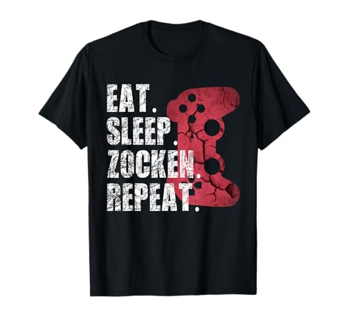 Lustige Gamer Zocker Eat Sleep Zocken Repeat Jungen Geschenk T-Shirt Lustige Gamer Zocker Eat Sleep Zocken Repeat Jungen Geschenk T-Shirt von Gamer Geschenke Für Jungen Teenager
