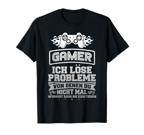 Gamer Shirt Herren Zocker Geschenk Gaming Jungen Zocken T-Shirt Gamer Shirt Herren Zocker Geschenk Gaming Jungen Zocken T-Shirt von Gamer Geschenke & Lustige Gamerin Shirts