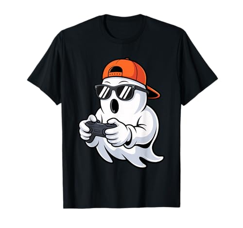 Gamer Ghost Shirt Gaming Herren Jungen Kinder Halloween Kostüm T-Shirt von Gamer Ghost Shirts