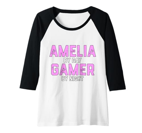 Damen Amelia Gamer Girl Halloween Kostüm für Gen Z Gaming Amelia Raglan von Gamer Girl Accessories