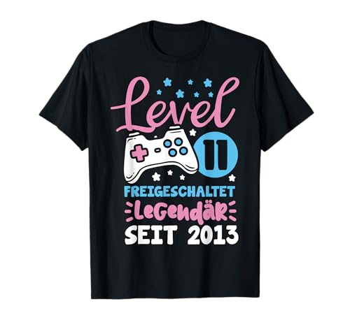 Level 11 Jahre Mädchen Gamer Girl Zocker 2013 Geburtstag T-Shirt Level 11 Jahre Mädchen Gamer Girl Zocker 2013 Geburtstag T-Shirt von Gamer Girl Geburtstag Mädchen Geschenkideen 2024