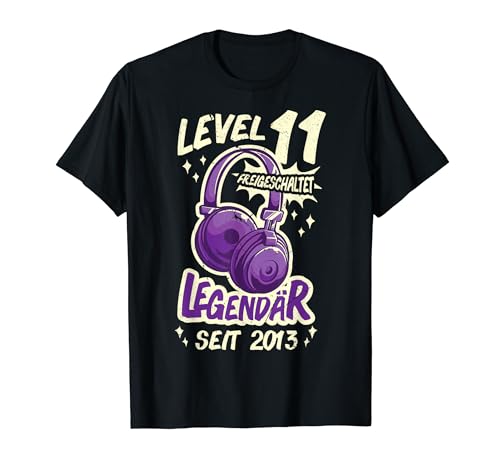 Level 11 Jahre Mädchen Gamer Girl Zocker 2013 Geburtstag T-Shirt von Gamer Girl Geburtstag Mädchen Geschenkideen 2024