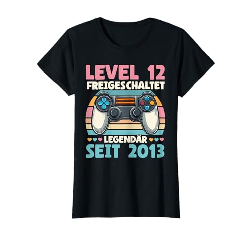 Level 12 Jahre Mädchen Geburtstag Gamer Girl Zockerin 2013 T-Shirt von Gamer Girl Geburtstag Mädchen Geschenkideen 2025