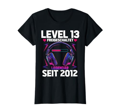 Level 13 Jahre Mädchen Geburtstag Gamer Girl Teenager 2012 T-Shirt von Gamer Girl Geburtstag Mädchen Geschenkideen 2025