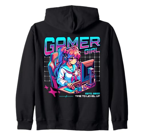 Gamer Girl Gaming Konsole PC Zockerin Zocken Mädchen Kapuzenjacke Gamer Girl Gaming Konsole PC Zockerin Zocken Mädchen Kapuzenjacke von Gamer Girl Video Gaming Konsole PC Mädchen Zocken